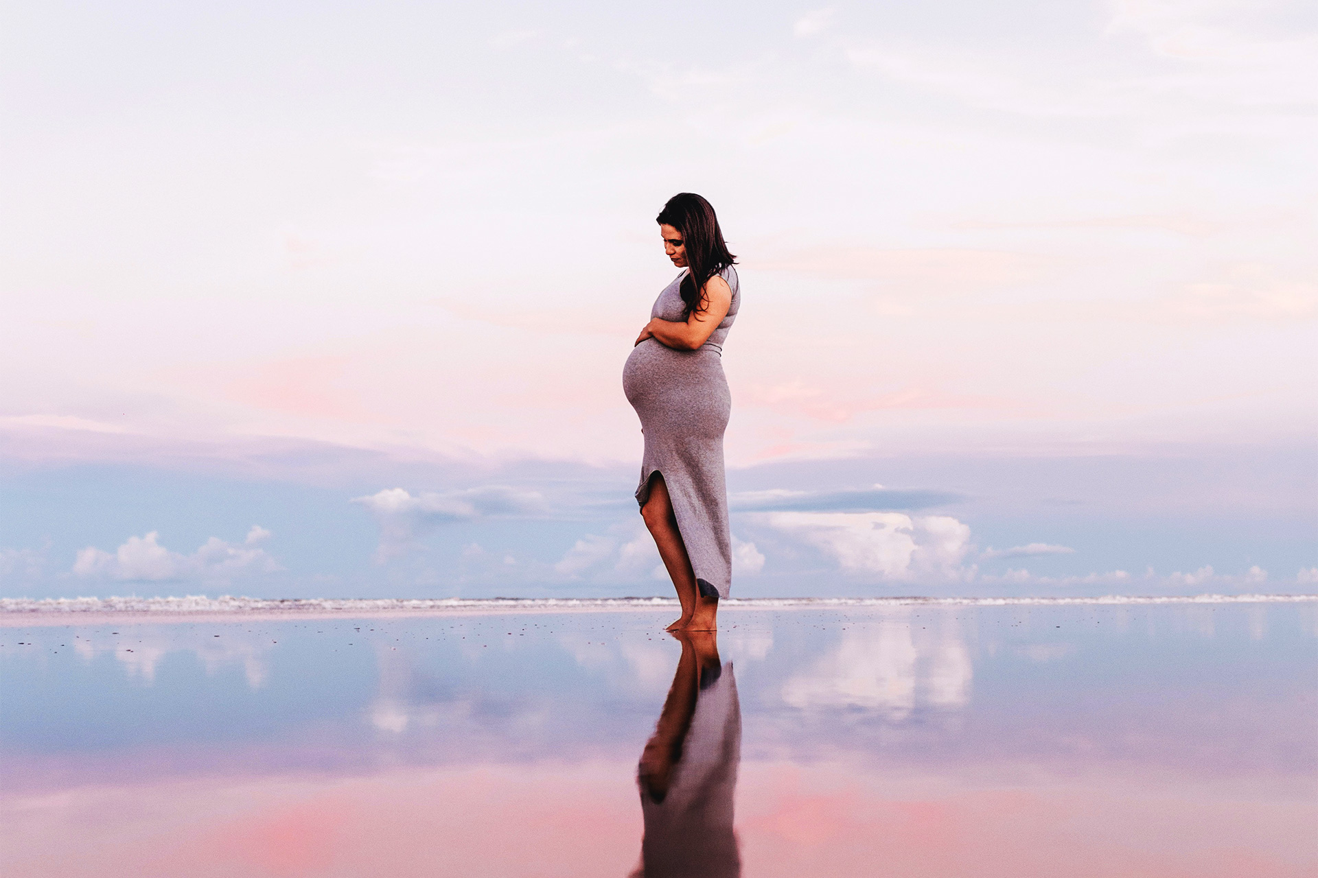 mujer embarazada posible placenta previa